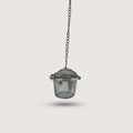 Metallic tea ball with chain 