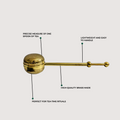 Infuse Bloom - Brass Tea infuser features